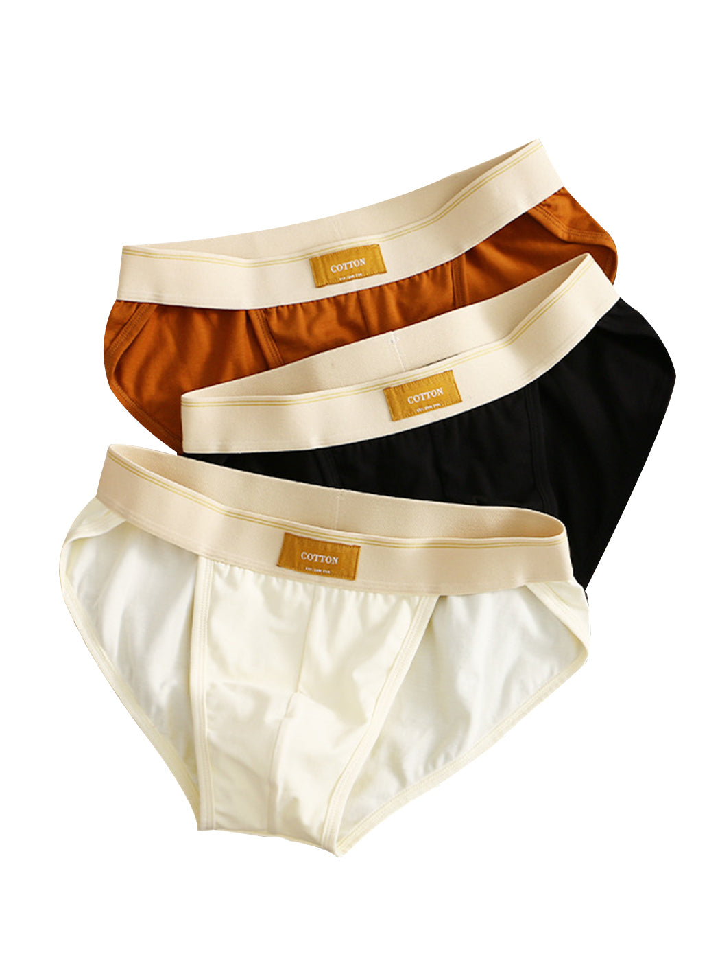 3 Pack Men's Sexy High Cut Cotton Bikini