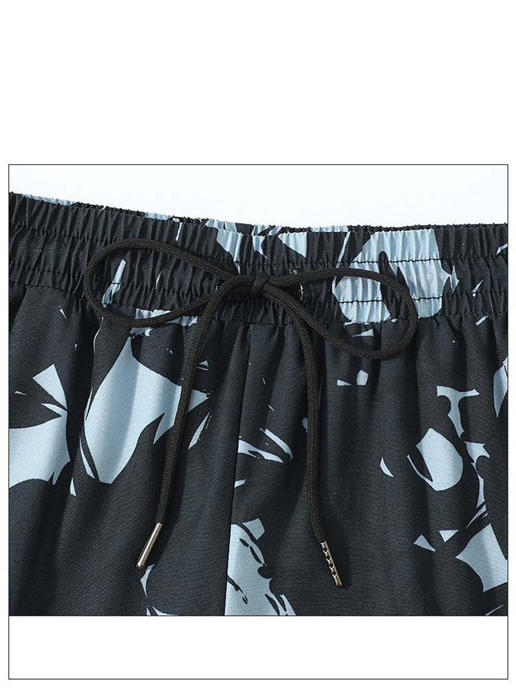 Double Layer Men's Boxer Swimming Trunks