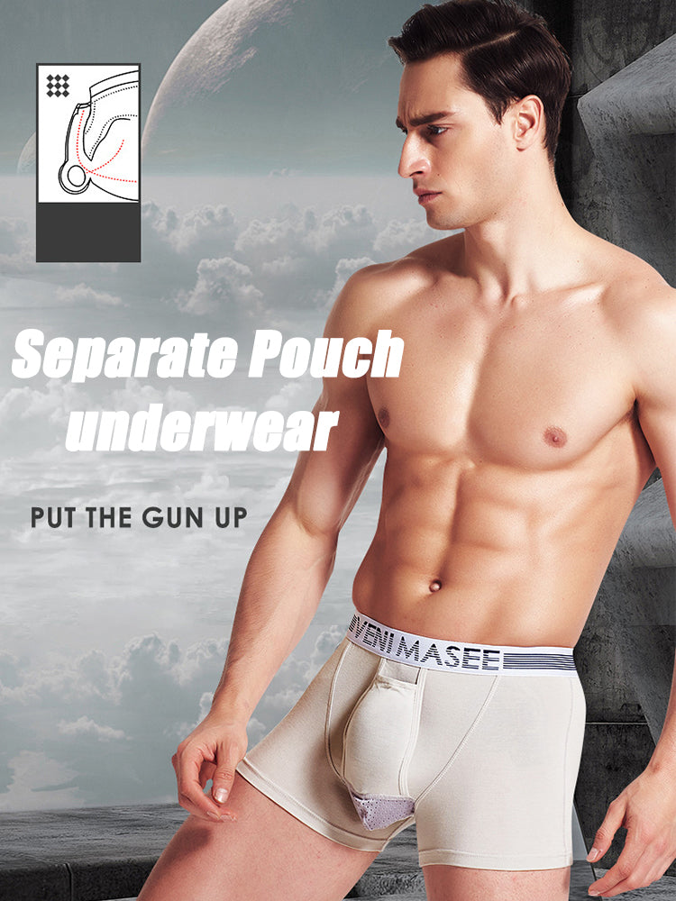 Separate Dual Pouch Modal Men's Underwear