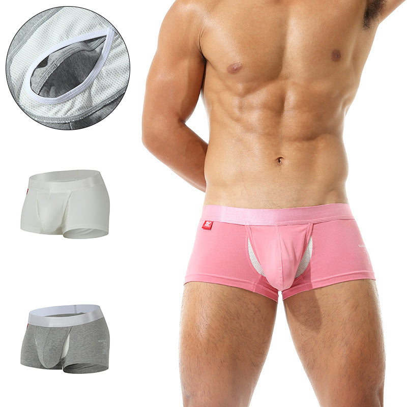 2 Pack Ball Support Pouch Casual Boxer Briefs