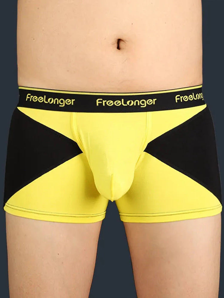 FreeLonger Men’s U convex Separate Support Pouch Trunks