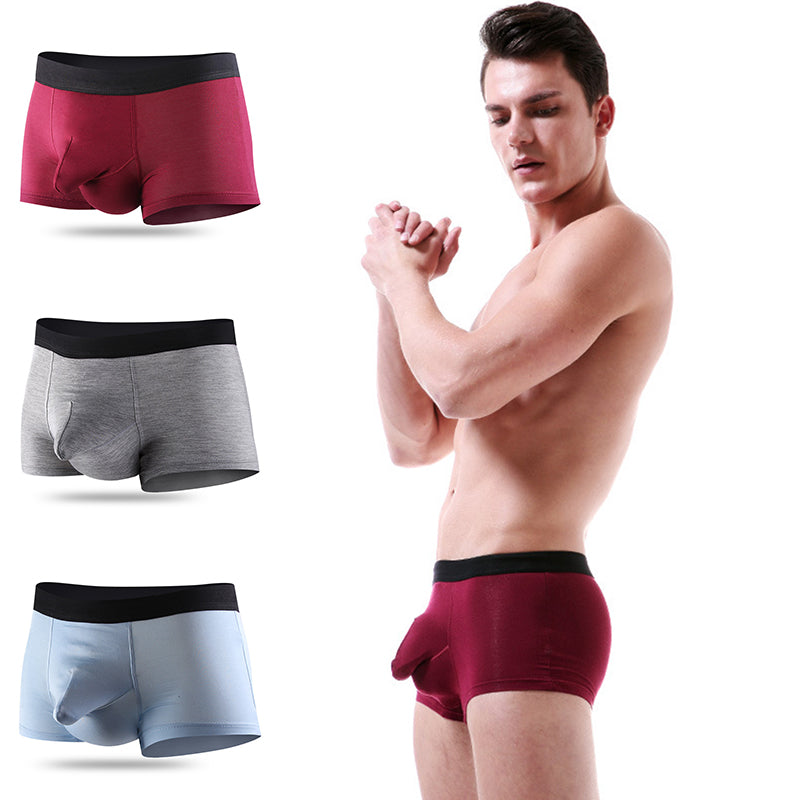 3 Pack Modal Dual Pouch Mens Underwear