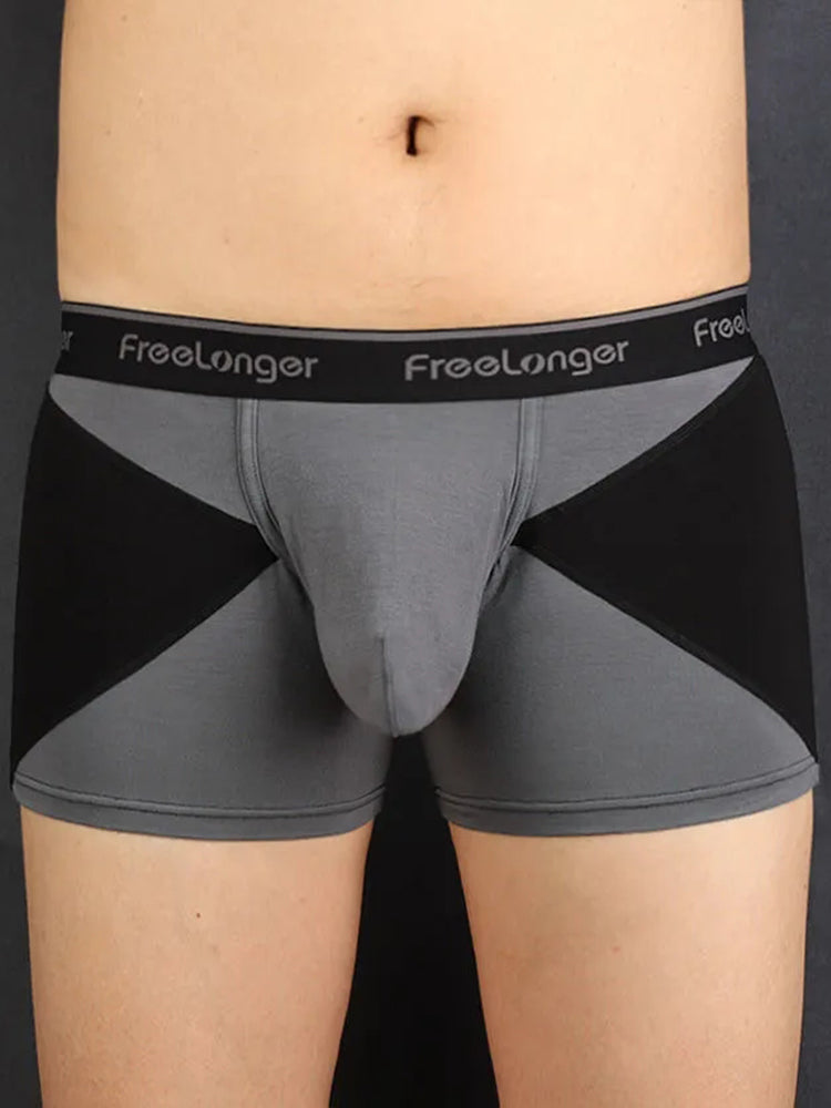 FreeLonger Men’s U convex Separate Support Pouch Trunks