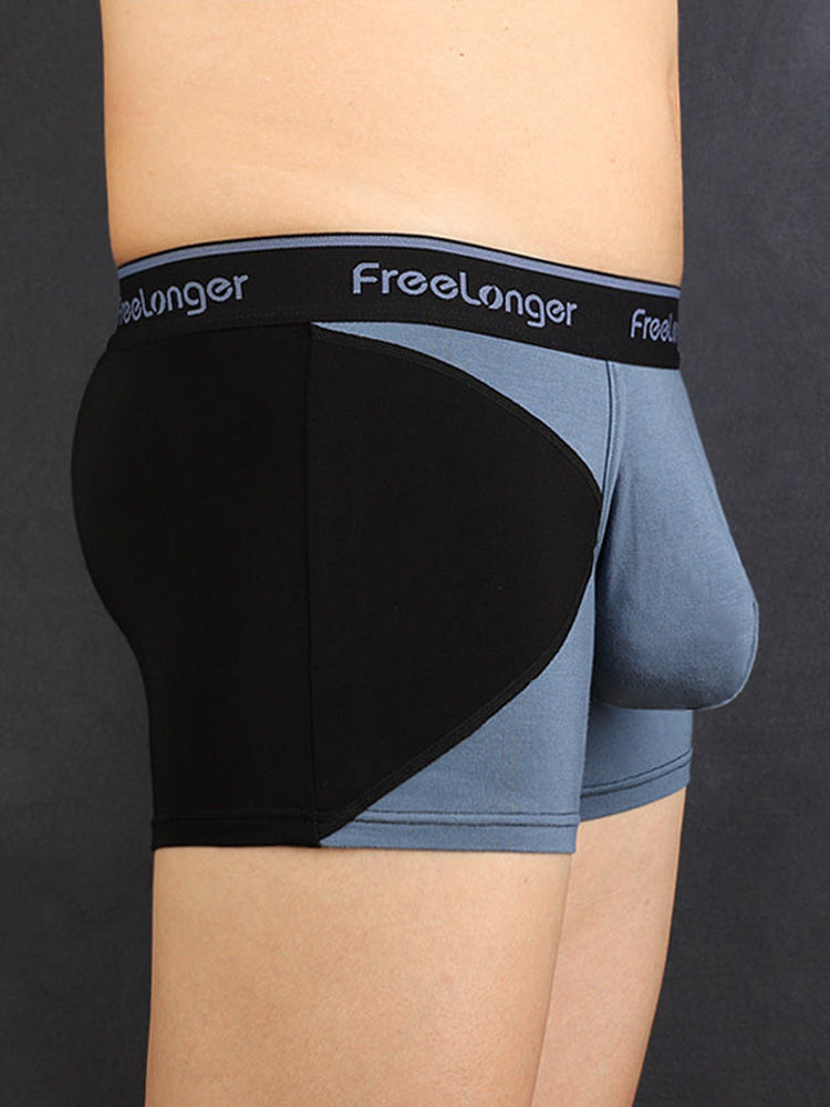 FreeLonger Men’s U convex Separate Support Pouch Trunks