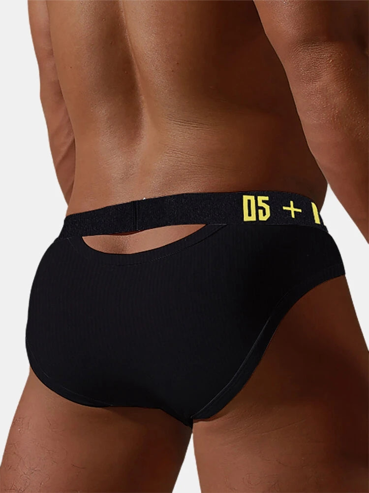 2 Pack Men's Hips Lifting Cotton Low-rise Briefs