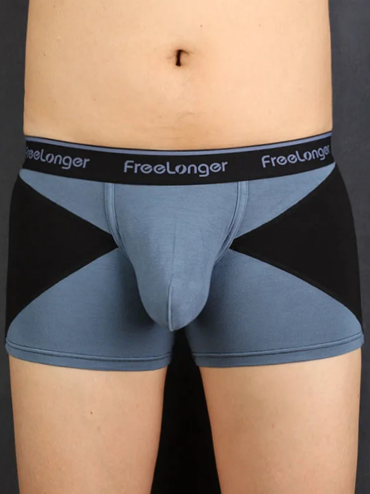 FreeLonger Men’s U convex Separate Support Pouch Trunks